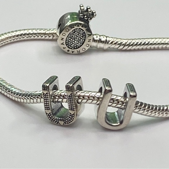Sterling Silver Letter U Charm - Picture 1 of 7